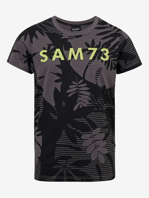 Sam 73 Tricou băieți negru cu model SAM 73 Theodore
