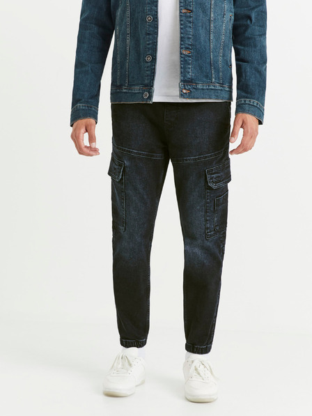 Celio Pantaloni din denim Celio Vojog albastru închis pentru bărbați