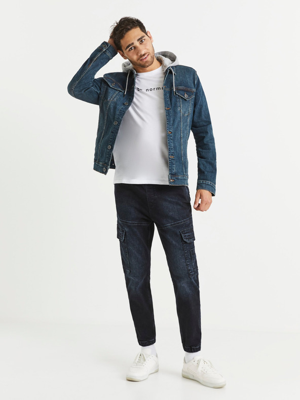 Celio Pantaloni din denim Celio Vojog albastru închis pentru bărbați