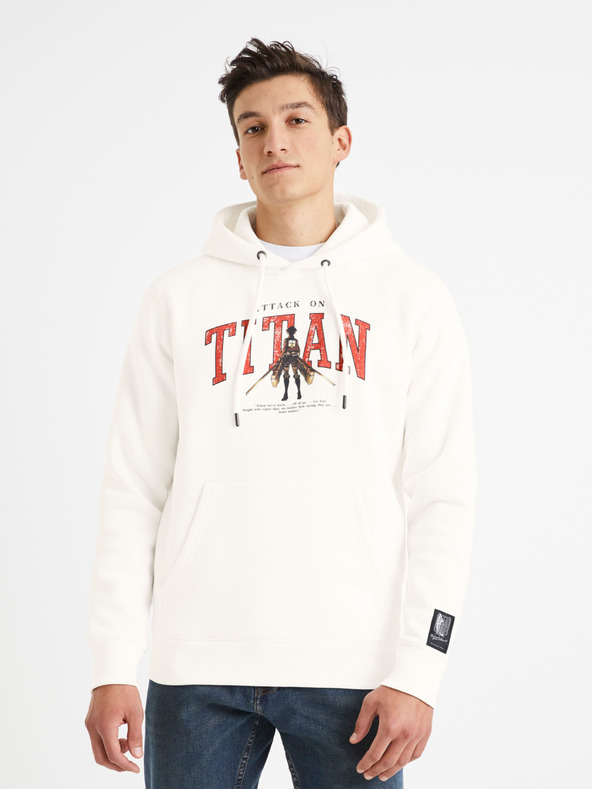 Celio Attack on Titan Hanorac Alb