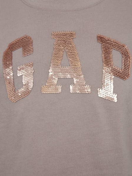 GAP Tricou organic logo cu paiete pentru copii GAP
