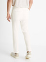 Celio Pantaloni Celio Cobogaze albi pentru bărbați