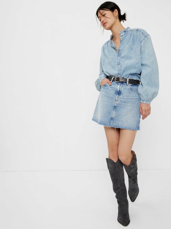GAP Cămașă denim cu volane GAP
