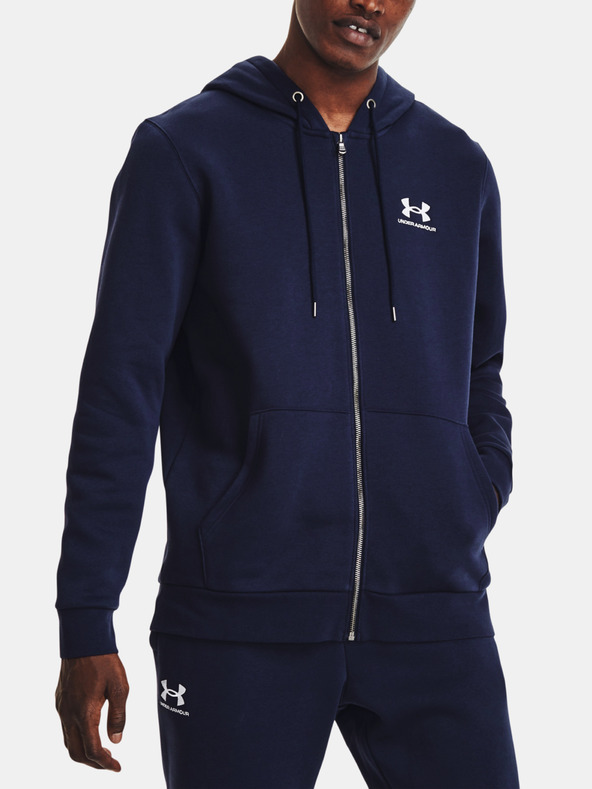 Under Armour Hanorac bărbați Under Armour UA Essential Fleece FZ cu Glugă
