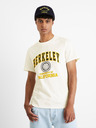 Celio Tricou universitar Celio Berkeley galben și alb pentru bărbați