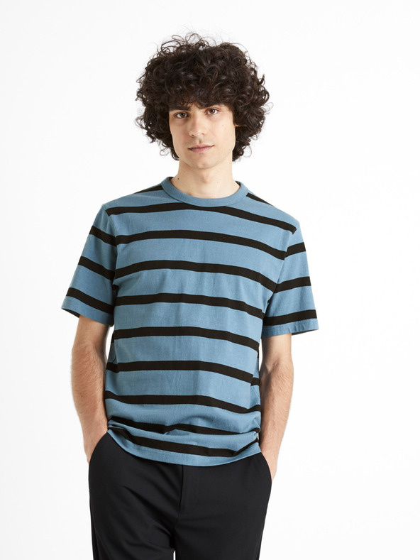 Celio Tricou cu dungi albastre Celio Beboxar