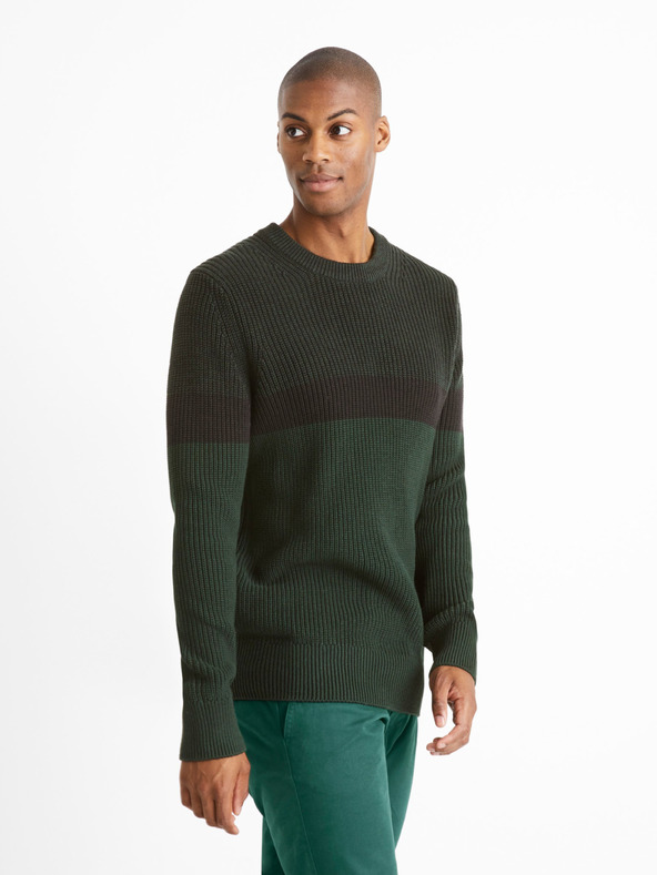 Celio Ceriblock Pulover Verde