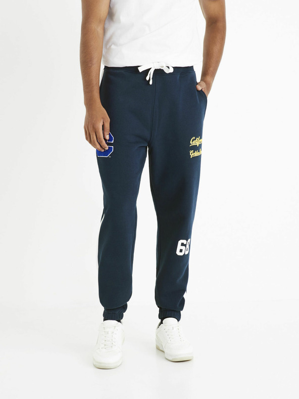 Celio Pantaloni de trening albastru închis pentru bărbați Celio California Golden Bears