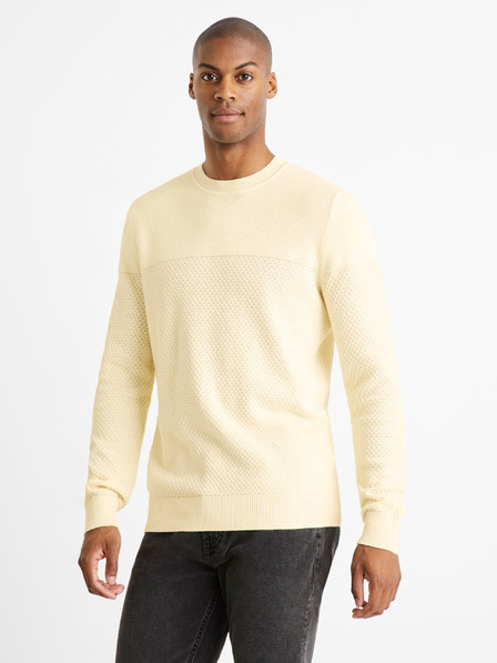 Celio Pulover Celio Cebbublo crem pentru bărbați