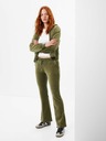 GAP Pantaloni de trening din catifea flare mid rise GAP