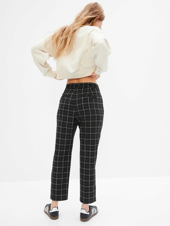 GAP Pantaloni mid rise din twill ușor GAP