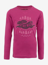 ALPINE PRO Tricou roz din bumbac pentru fete ALPINE PRO KIAMO