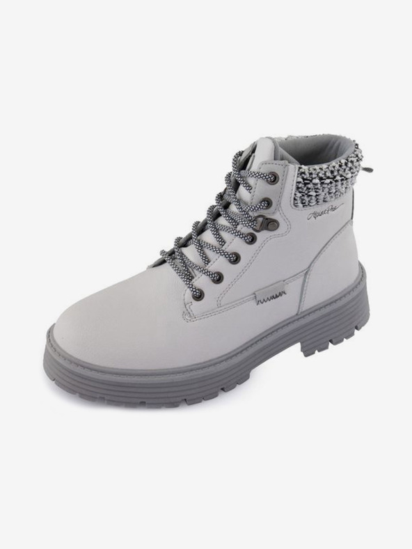 ALPINE PRO Cizme de gleznă din piele întoarsă gri pentru femei ALPINE PRO Lalia
