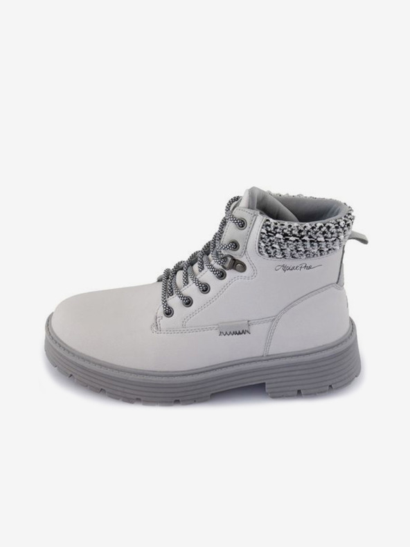 ALPINE PRO Cizme de gleznă din piele întoarsă gri pentru femei ALPINE PRO Lalia