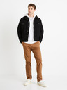 Celio Jachetă bărbătească neagră din denim cu blană Celio Cudensherp