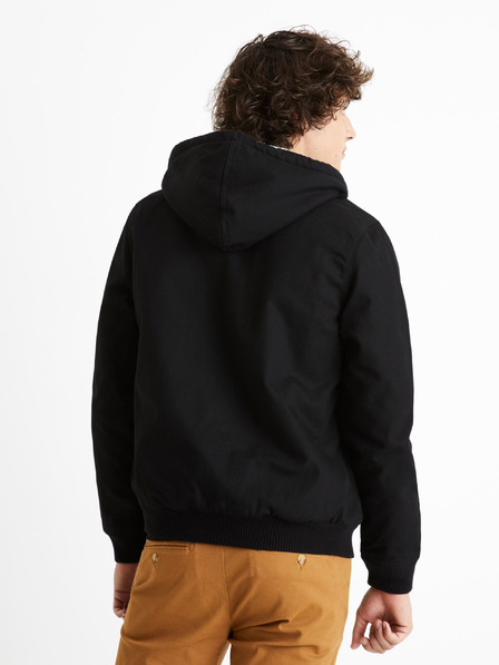 Celio Jachetă neagră Celio Cuhoodie pentru bărbați