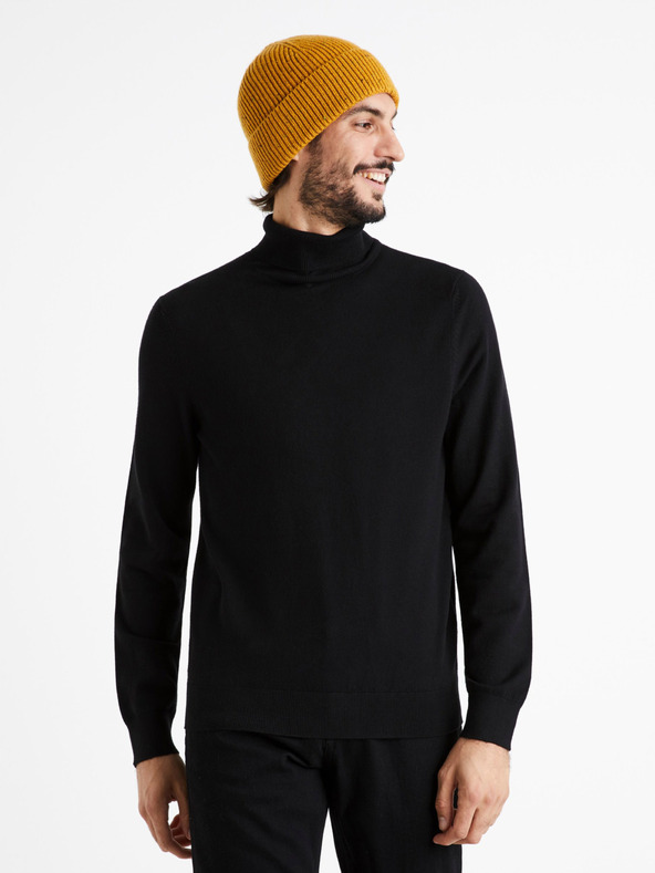 Celio Cerouley Pulover Negru