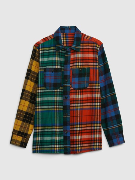 GAP Cămașă din flanelă în carouri pentru copii GAP