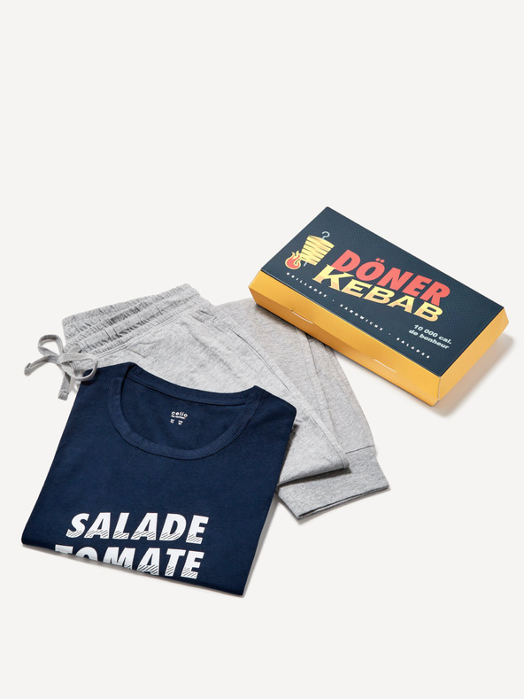 Celio Kebab Pijama Albastru
