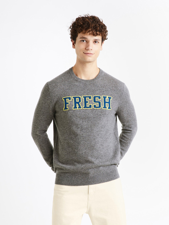 Celio Cenormal Pulover Gri