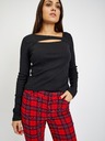 GAP Pantaloni în carouri skinny bi-stretch GAP