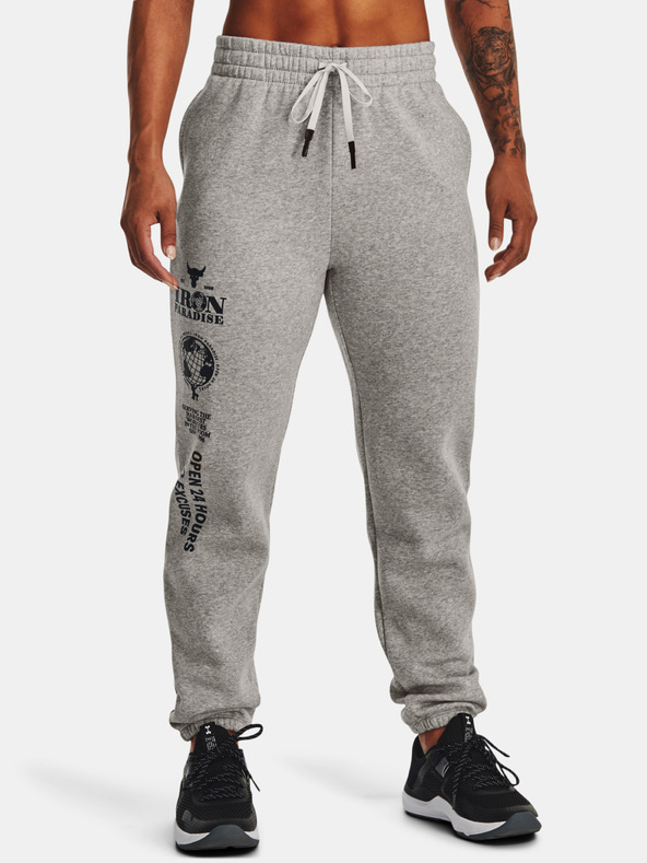 Under Armour UA Project Rock Hm Gym Flc Pantaloni de trening Gri