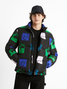 Celio Jachetă de iarnă matlasată verde și neagră pentru bărbați Celio Hunter & Hunter