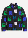 Celio Jachetă de iarnă matlasată verde și neagră pentru bărbați Celio Hunter & Hunter