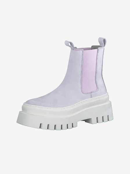Tamaris Pantofi chelsea cu platformă din piele, mov deschis, pentru femei Tamaris