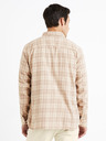 Celio Cămașă de flanel în carouri bej Celio Canewto