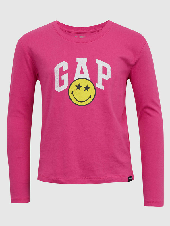 GAP Gap & Smiley® Tricou pentru copii Roz