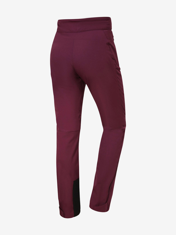 ALPINE PRO Pantaloni softshell de damă burgundy ALPINE PRO ZEBINA