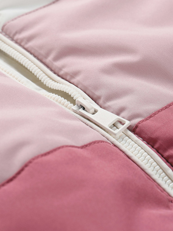 NAX Jachetă de iarnă pentru copii bej și roz NAX KEMENO