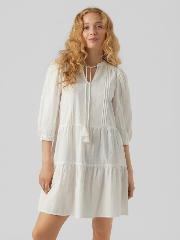 Vero Moda Rochie albă VERO MODA Pretty pentru femei