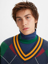 Levi's® Pulover cu gât în V verde și albastru pentru bărbați Levi's® Stay Loose Athle