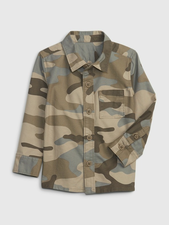 GAP Cămașă army cu model pentru copii GAP