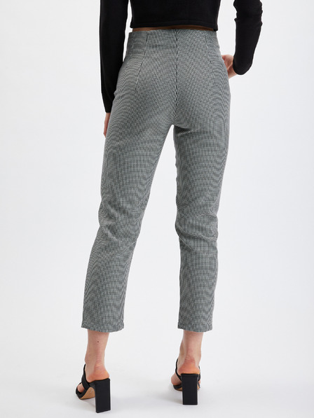 Orsay Pantaloni de damă negri cu model ORSAY