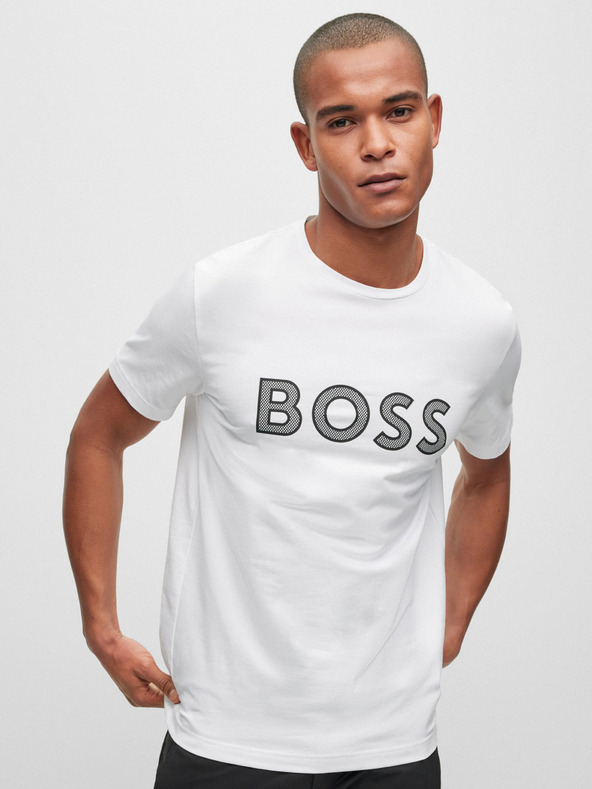 BOSS Set de două tricouri de bărbați albe și negre Hugo Boss