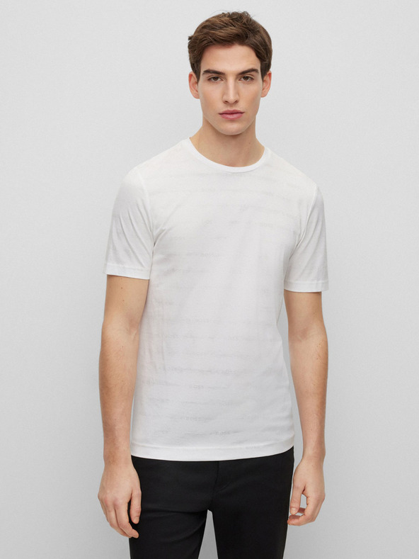 BOSS Tricou alb Hugo Boss pentru bărbați