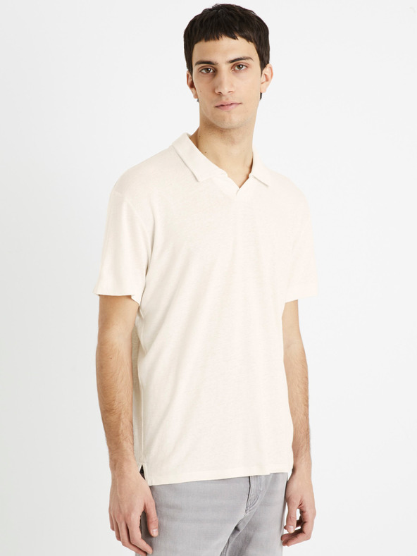 Celio Tricou polo crem pentru bărbați Celio Deolive