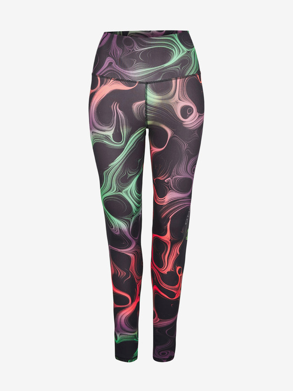 O'Neill Jambiere cu model roz și negru pentru femei O'Neill TRAINING LEGGING