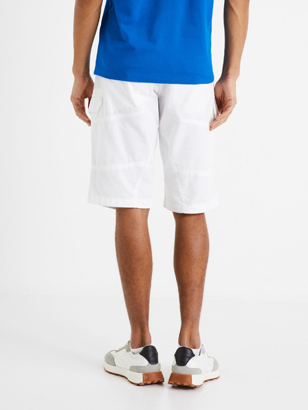 Celio Pantaloni scurți albi pentru bărbați Celio Bocourtbm1