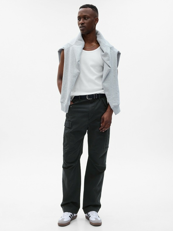 GAP Pantaloni Negru