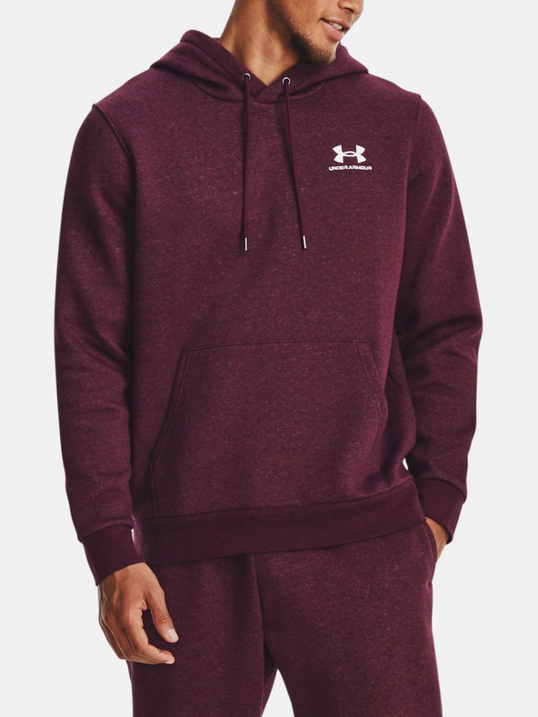 Under Armour UA Essential Fleece Hoodie Hanorac Roșu