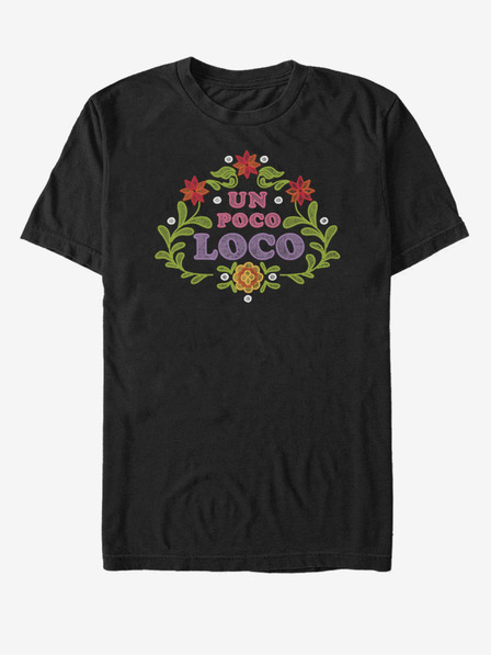 ZOOT.Fan Tricou unisex negru cu ZOOT.Fan Un Poco Loco Floral Emb Pixar