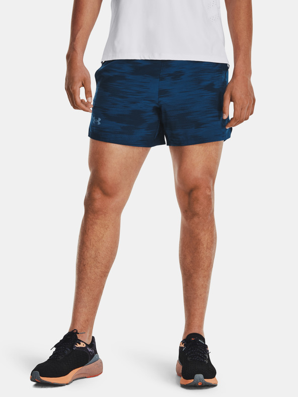 Under Armour UA Launch 5 Printed Pantaloni scurți Albastru