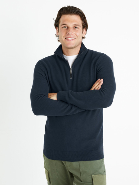 Celio Pulover albastru închis pentru bărbați Celio Celim
