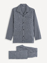Celio Pijama pentru bărbați cu model albastru închis Celio Fipycar