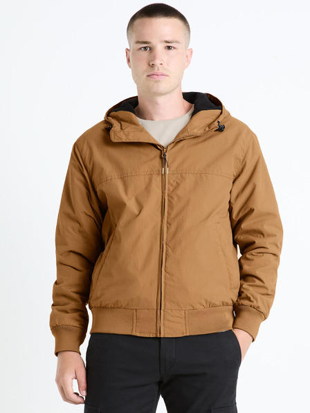 Celio Jachetă maro pentru bărbați Celio Fuhoodie2