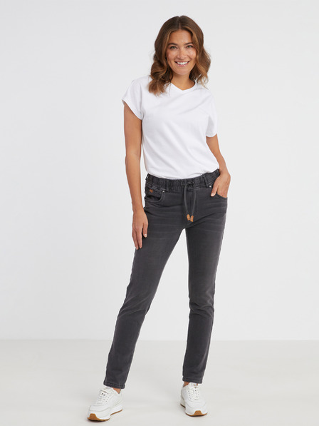 Sam 73 Pantaloni din denim gri închis pentru femei SAM 73 Lisa